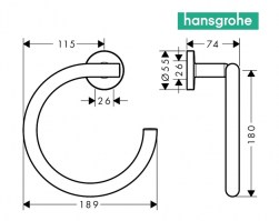 TOALLERO ARO LOGIS UNIVERSAL HANSGROHE